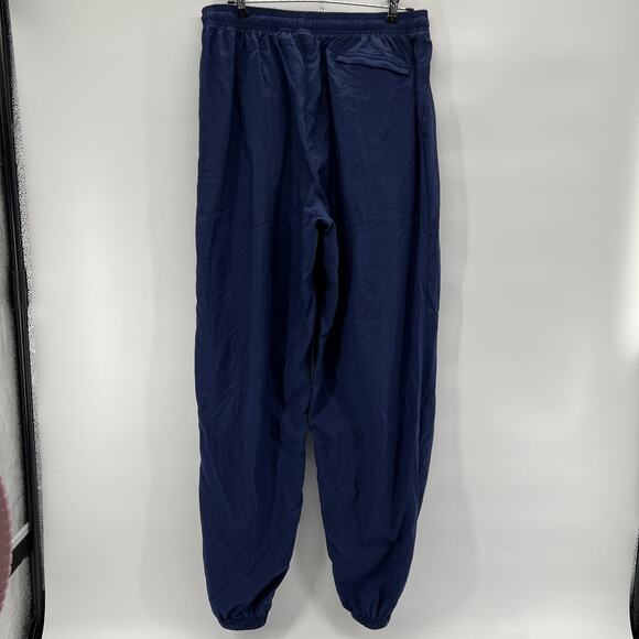 Vintage‎ Nike Windbreaker Pants Men XL Navy Zip Ankle Jogger White Tag 90s Y2K - Picture 2 of 9
